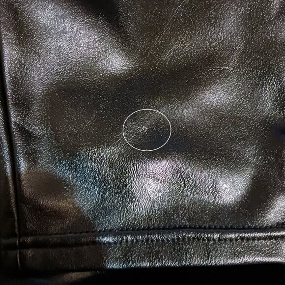 Tinseltown Women’s Trendy Vegan Faux Leather Pants Leggings Black Plus Size 2x - Picture 4 of 12